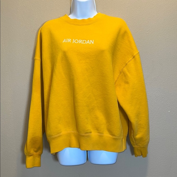 Jordan Tops - Jordan Unisex Gold Sweatshirt Oversized Fit SZ Large